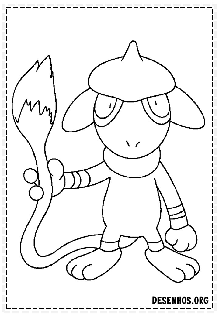 pokemon para colorir 136