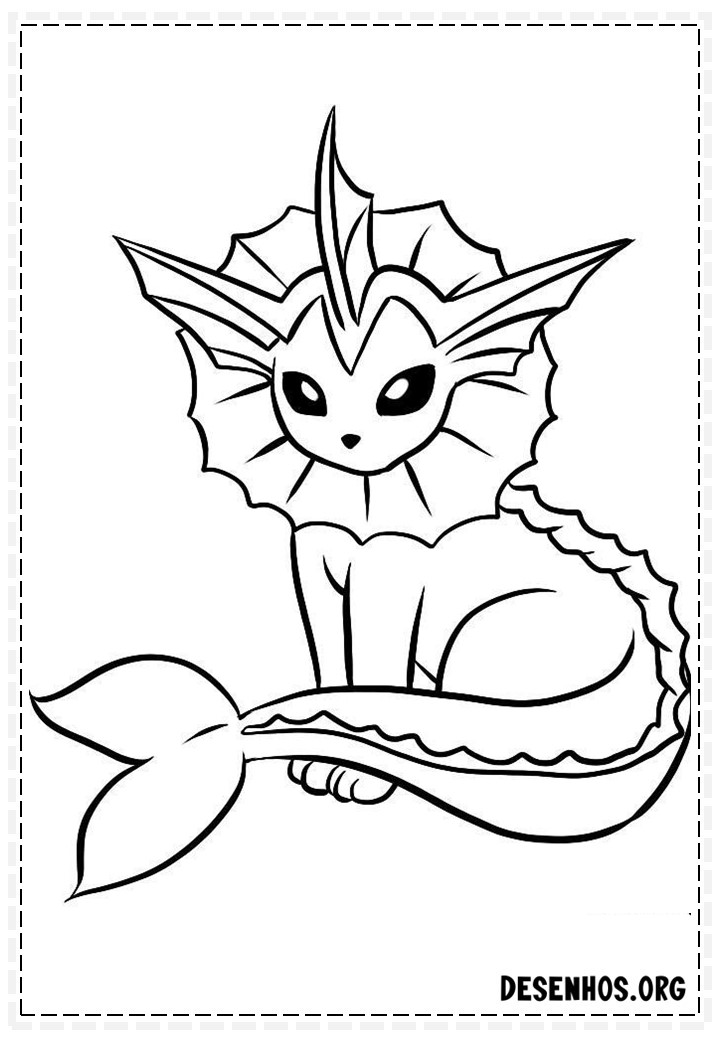 Desenho de Eevee para colorir