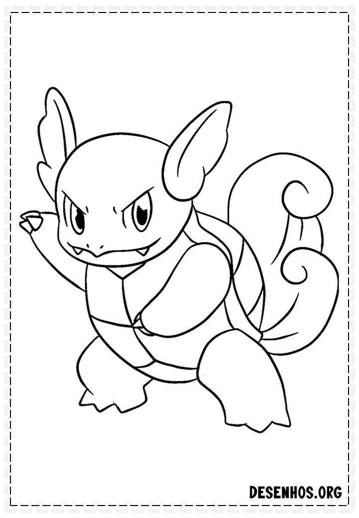 Desenhos Para Colorir Pokémon. Imprima ou Faça o download gratuitamente.