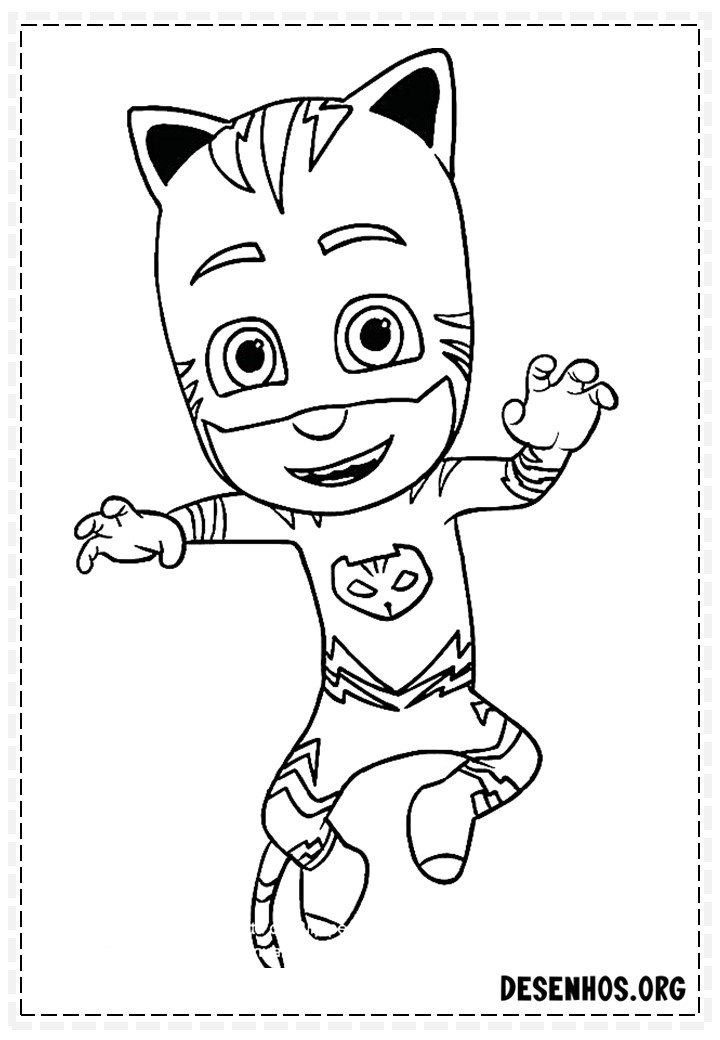 80 Desenhos do Pj Masks para colorir 80 Desenhos do Pj Masks para colorir