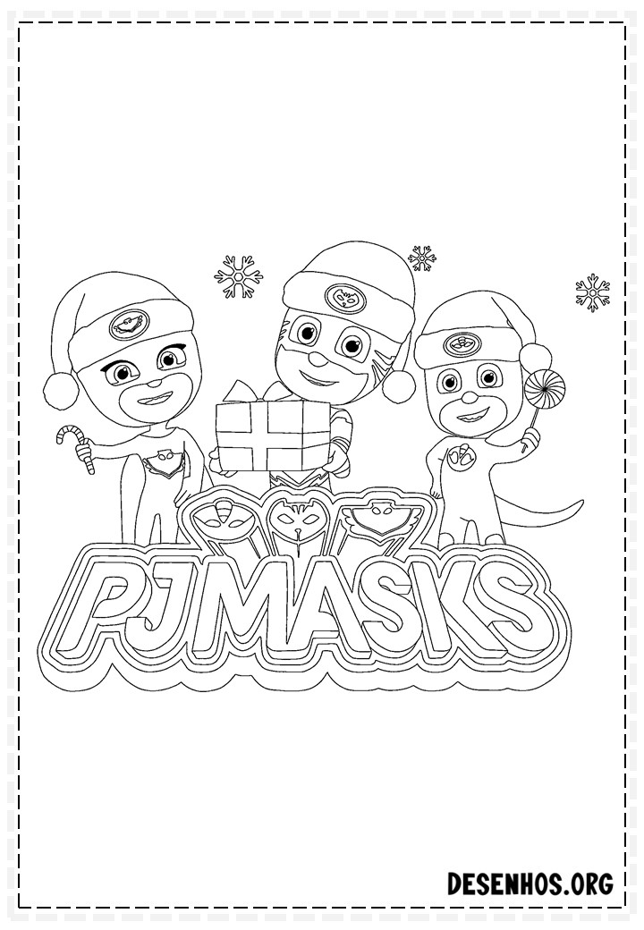 80 Desenhos do Pj Masks para colorir 80 Desenhos do Pj Masks para colorir