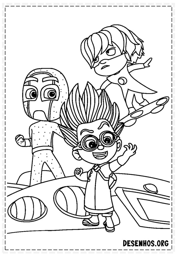 80 Desenhos do Pj Masks para colorir 80 Desenhos do Pj Masks para colorir