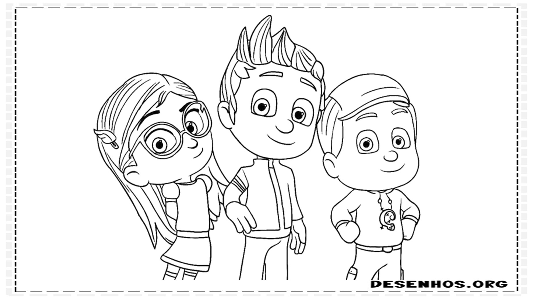 80 Desenhos do Pj Masks para colorir 80 Desenhos do Pj Masks para colorir