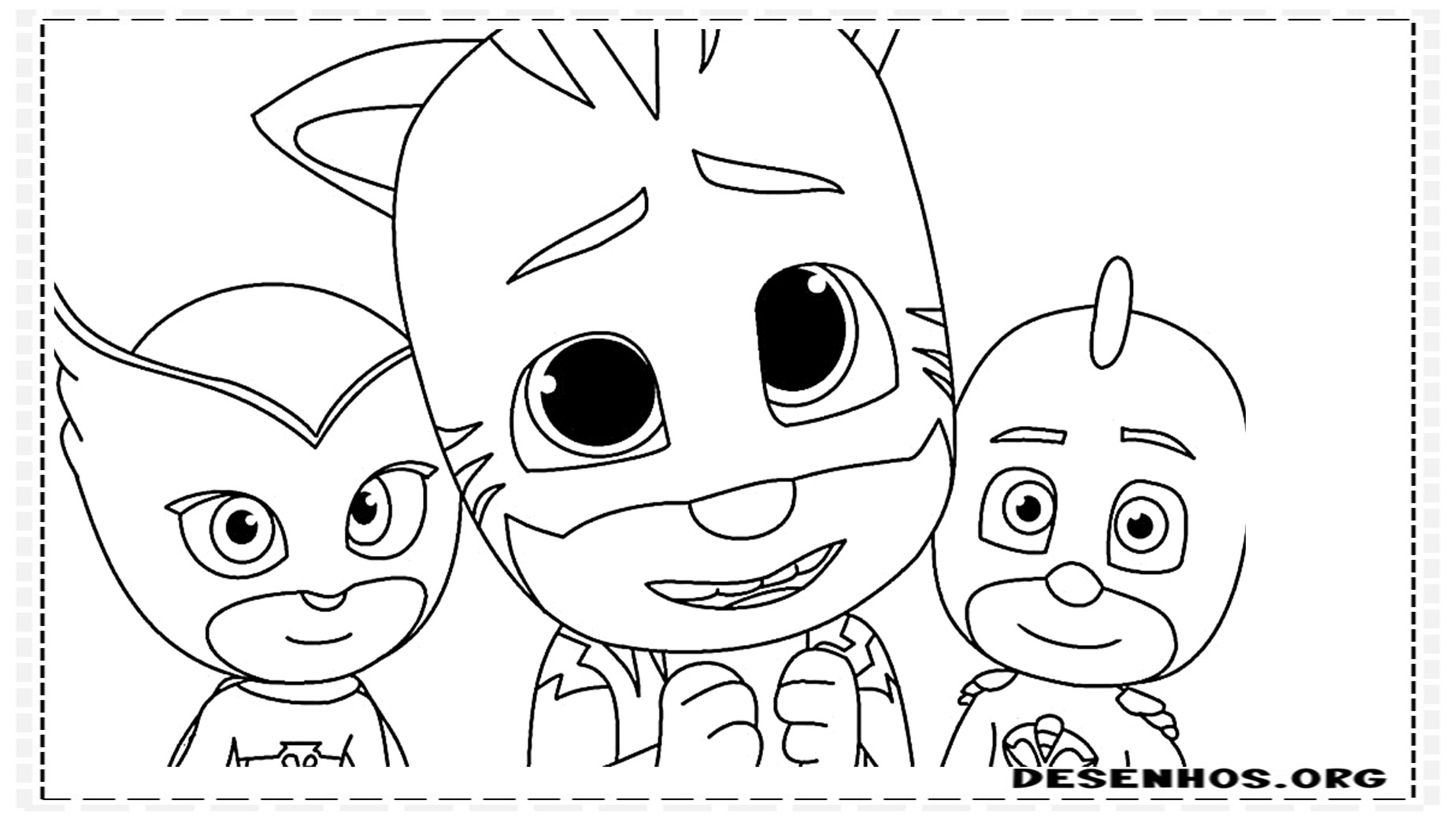 80 Desenhos do Pj Masks para colorir 80 Desenhos do Pj Masks para colorir