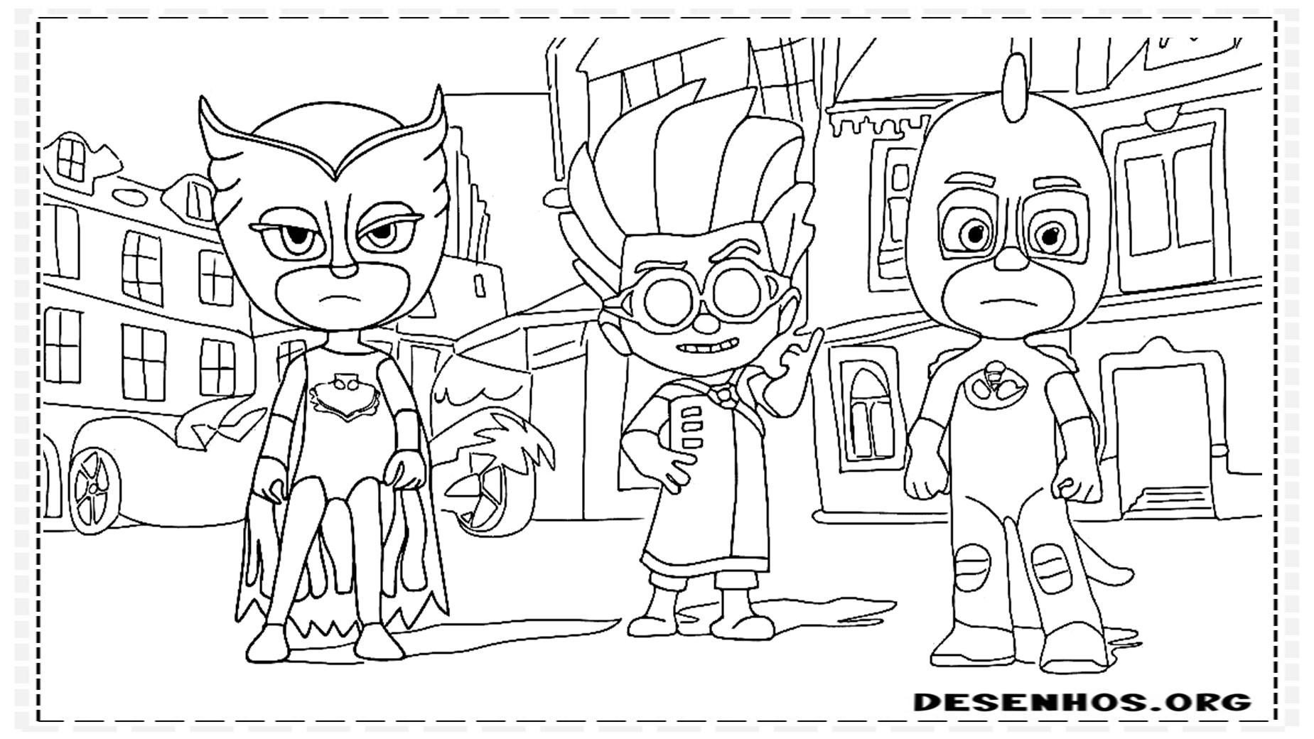 80 Desenhos do Pj Masks para colorir 80 Desenhos do Pj Masks para colorir