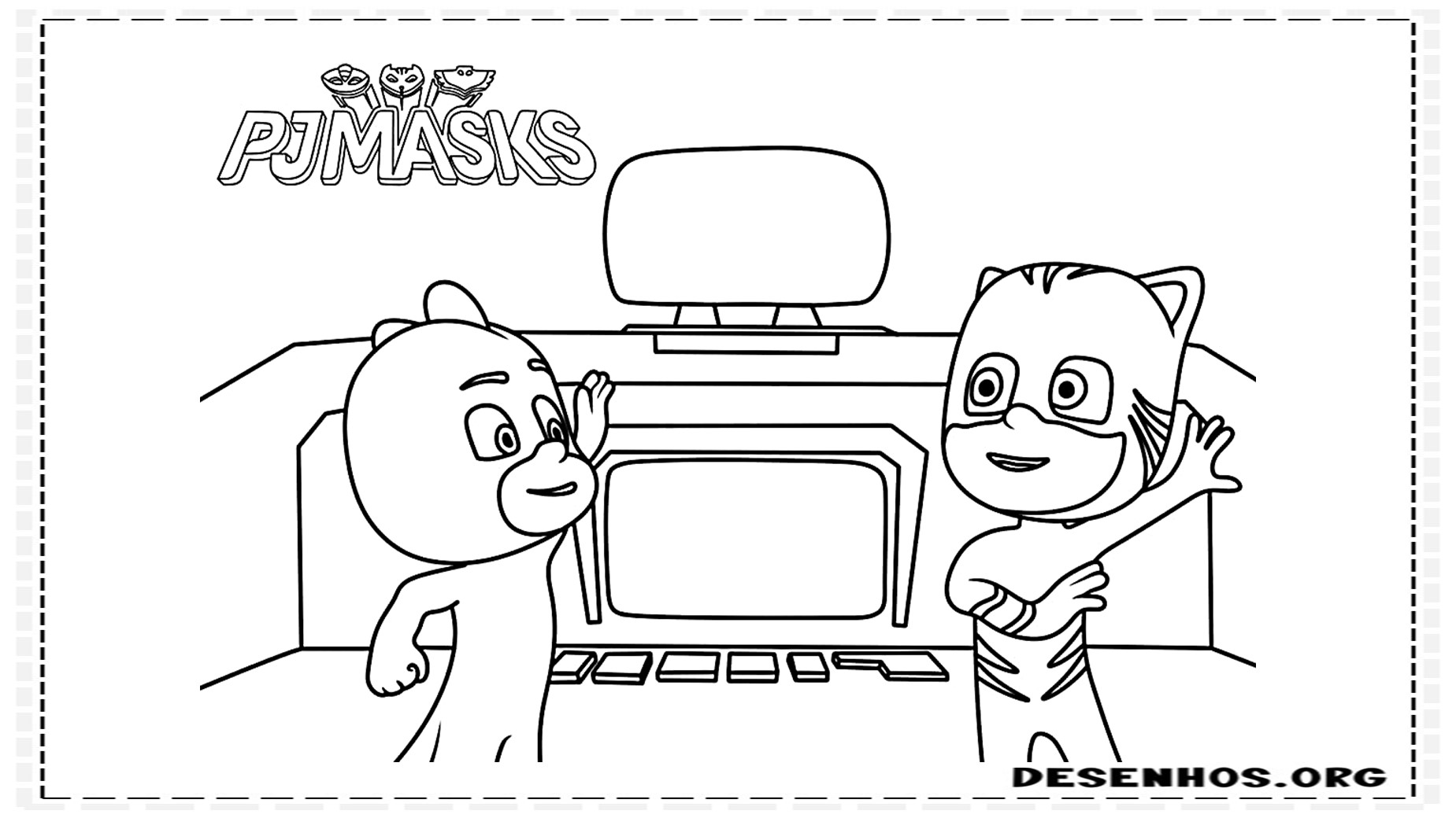 80 Desenhos do Pj Masks para colorir 80 Desenhos do Pj Masks para colorir