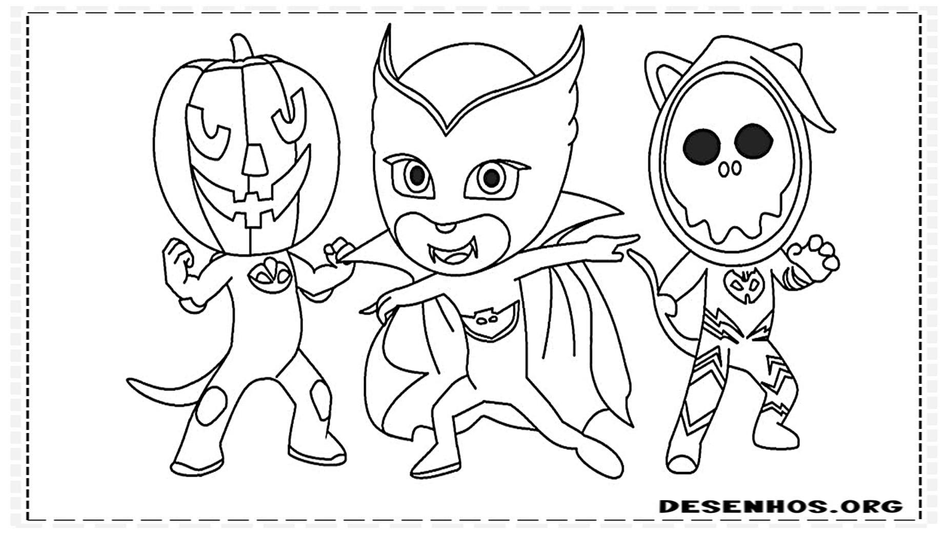 80 Desenhos do Pj Masks para colorir 80 Desenhos do Pj Masks para colorir