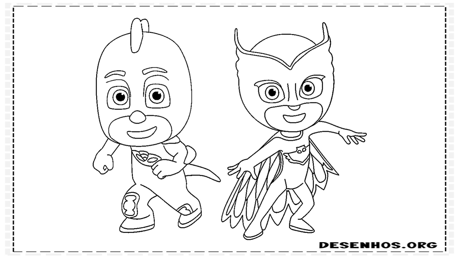 80 Desenhos do Pj Masks para colorir 80 Desenhos do Pj Masks para colorir
