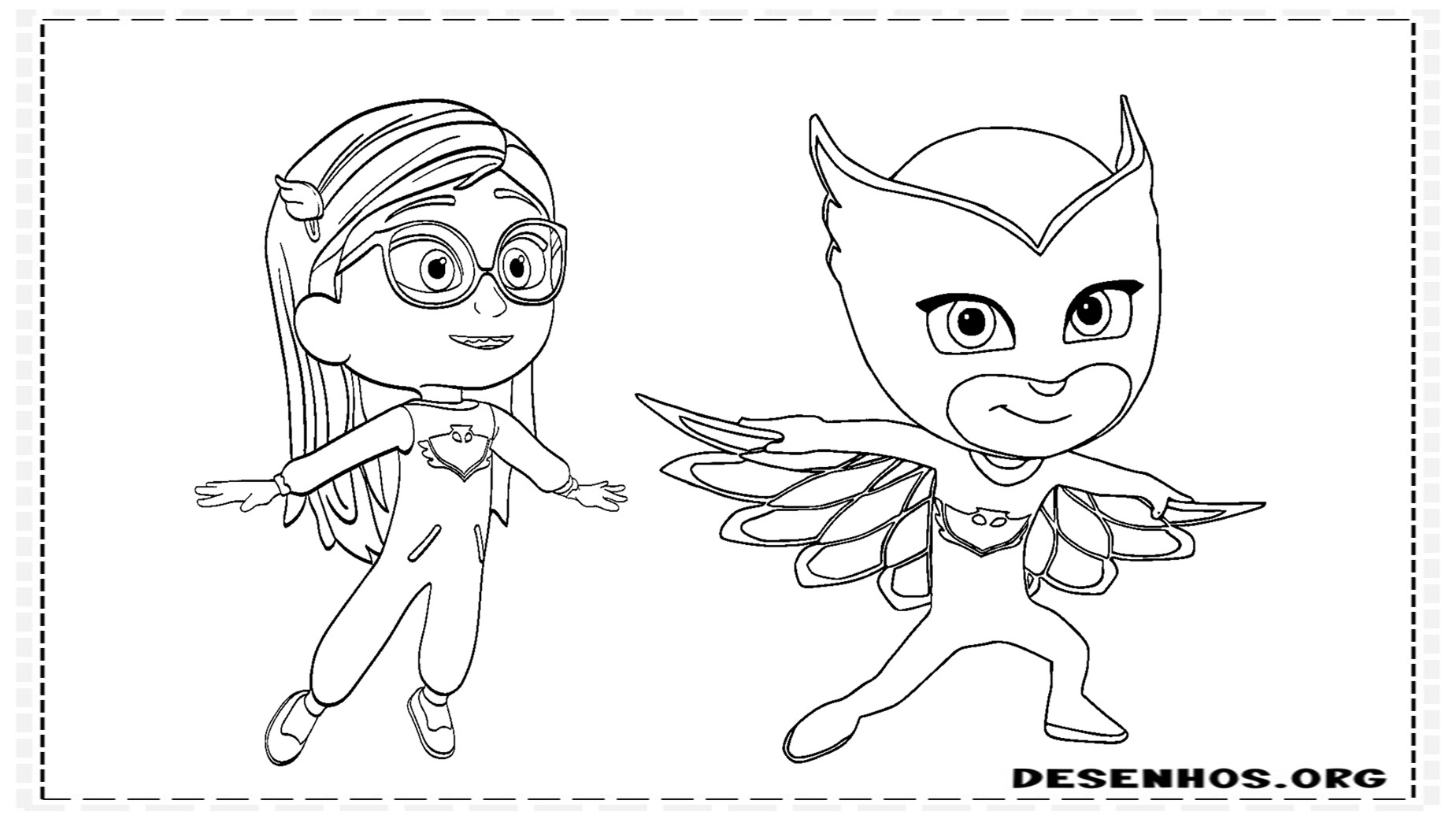 pj masks para colorir 16