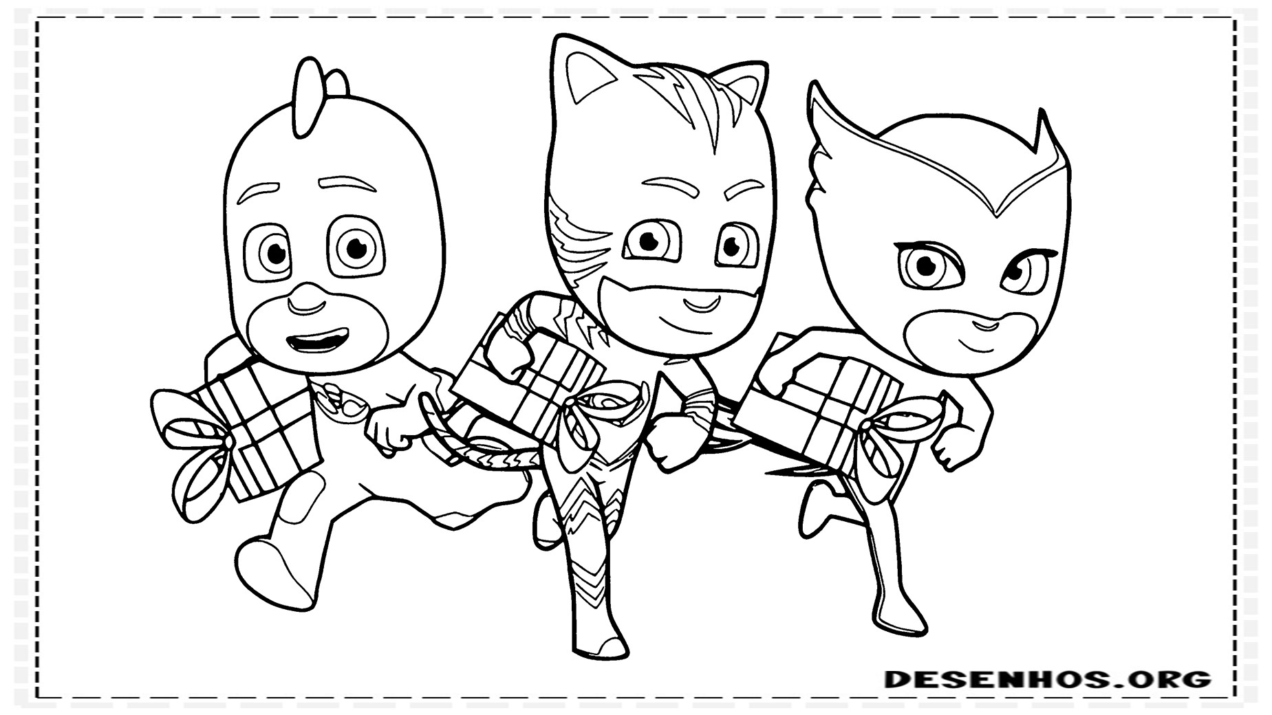 pj masks para colorir 3