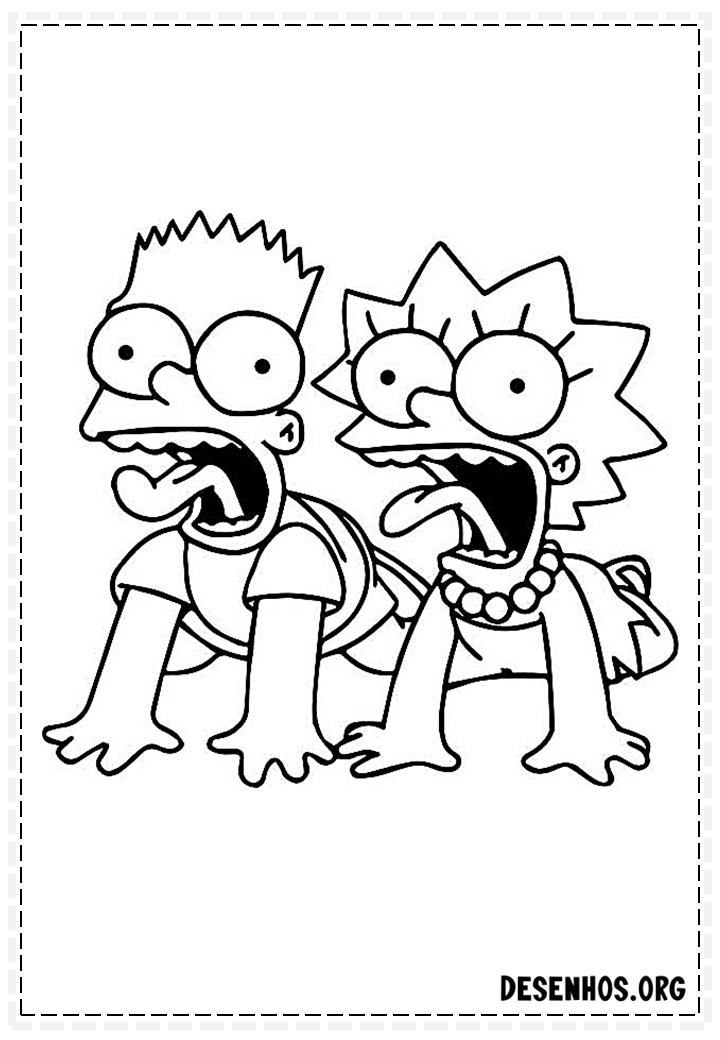 desenhos dos simpsons 43