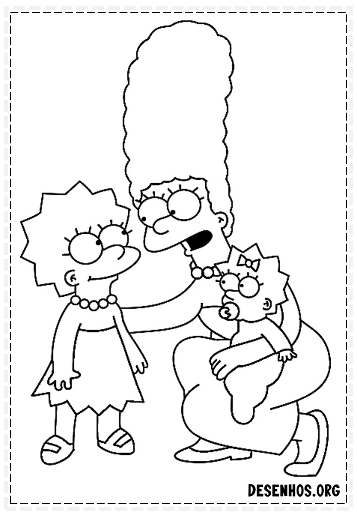 desenhos dos simpsons 46