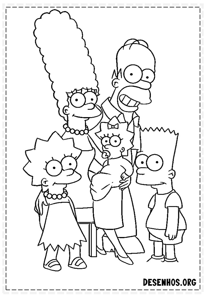 desenhos dos simpsons 47