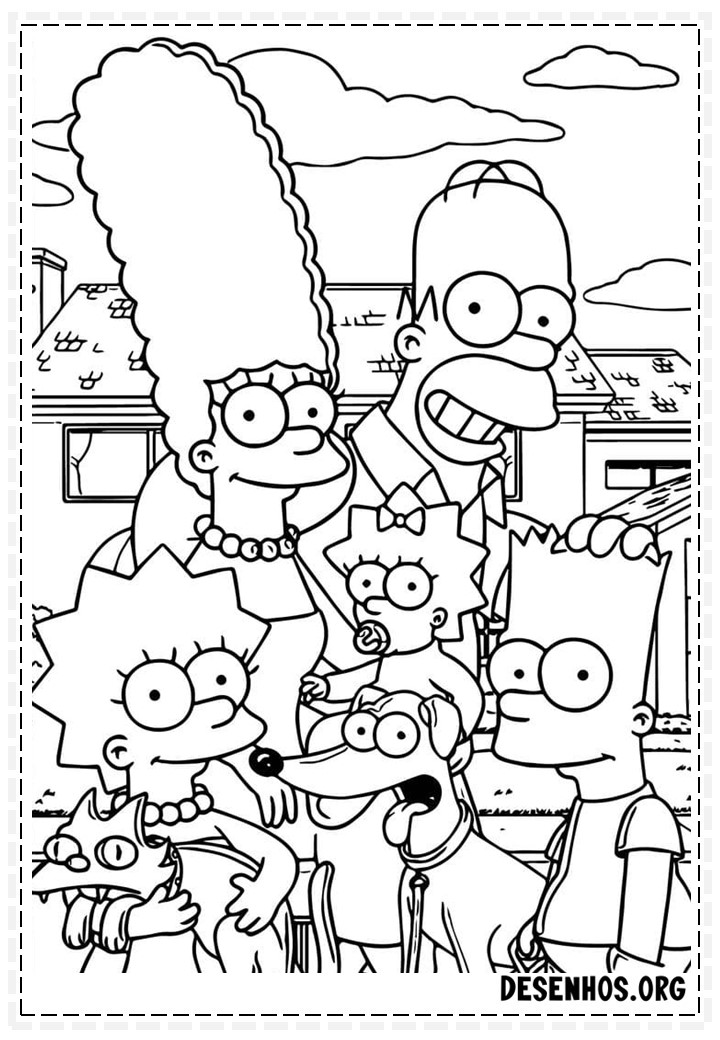 desenhos dos simpsons 56