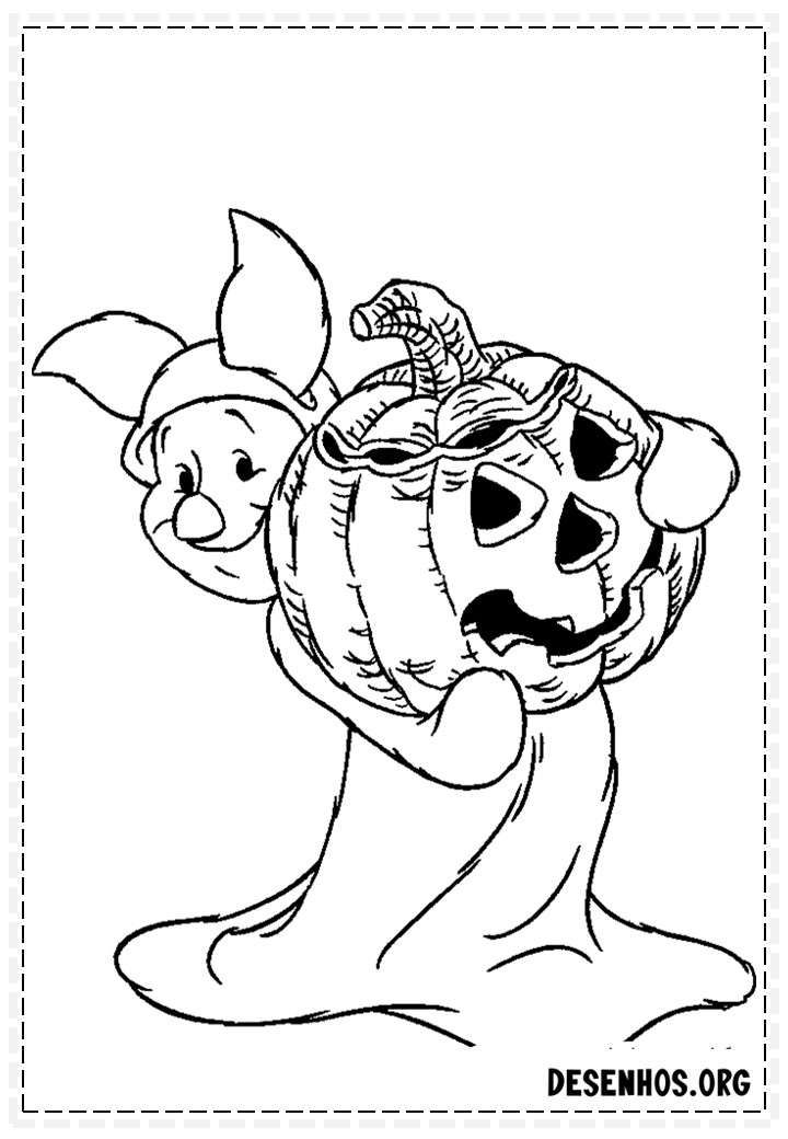100 Desenhos do Halloween para colorir