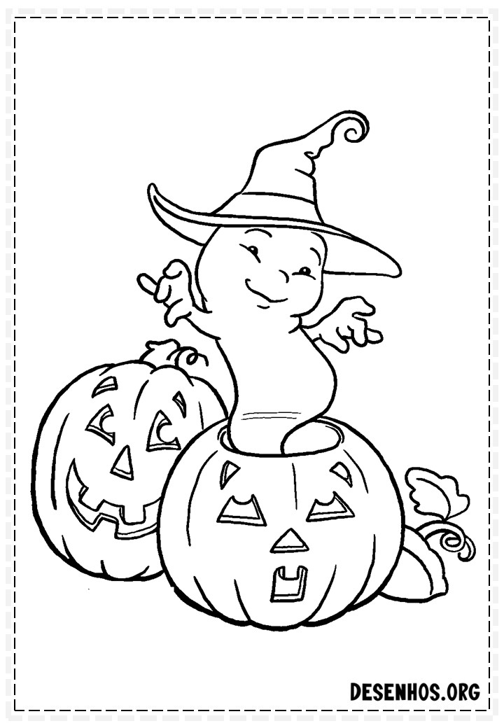 100 Desenhos do Halloween para colorir