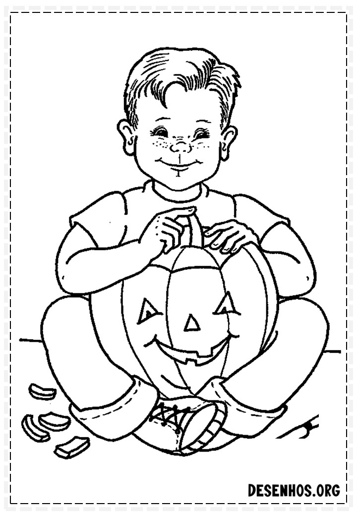 100 Desenhos do Halloween para colorir