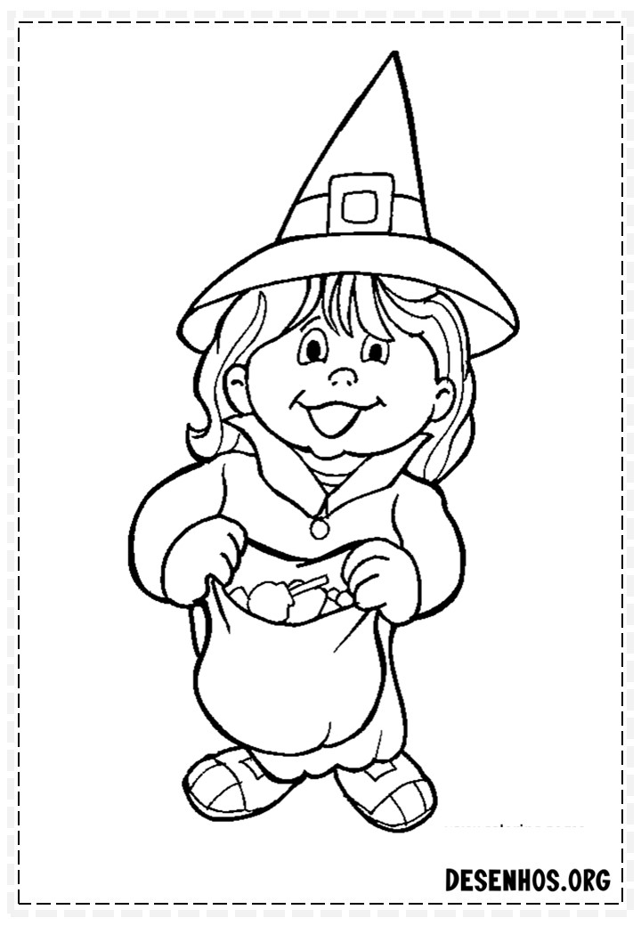 100 Desenhos do Halloween para colorir