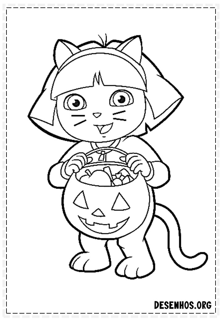 100 Desenhos do Halloween para colorir