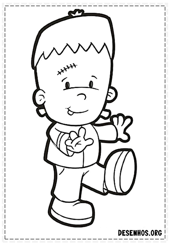 100 Desenhos do Halloween para colorir