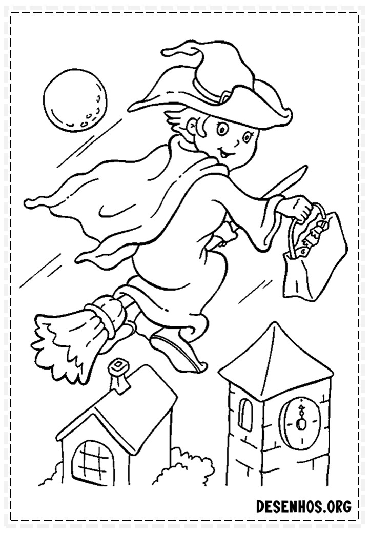 100 Desenhos do Halloween para colorir