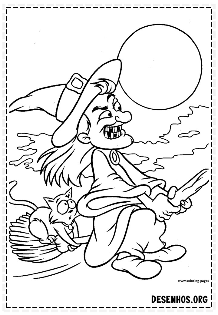 100 Desenhos do Halloween para colorir