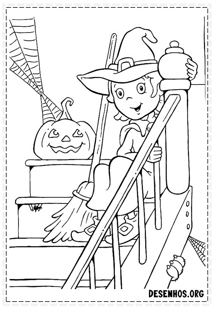100 Desenhos do Halloween para colorir