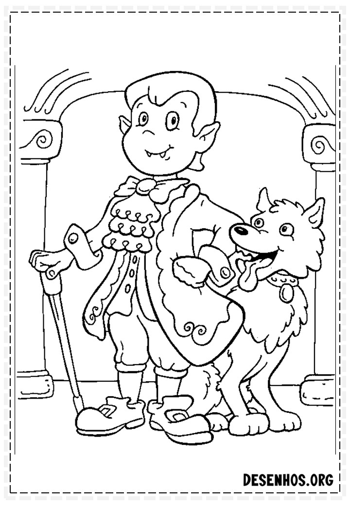 100 Desenhos do Halloween para colorir