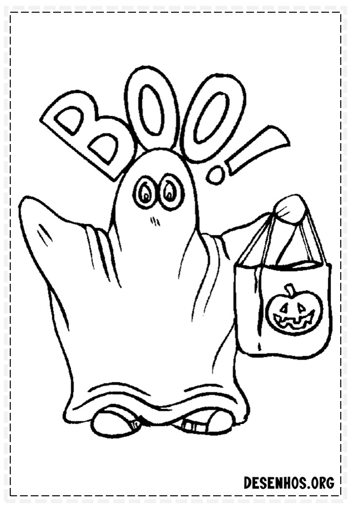 100 Desenhos do Halloween para colorir