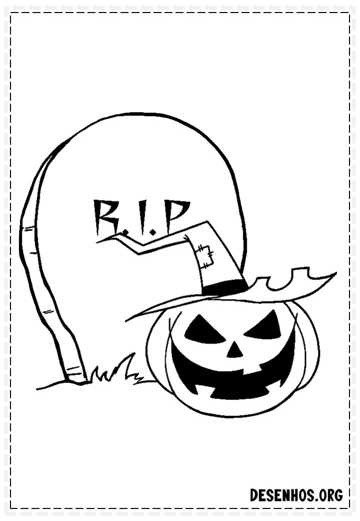 100 Desenhos do Halloween para colorir