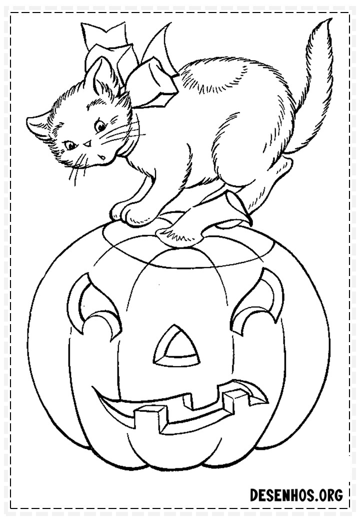 100 Desenhos do Halloween para colorir