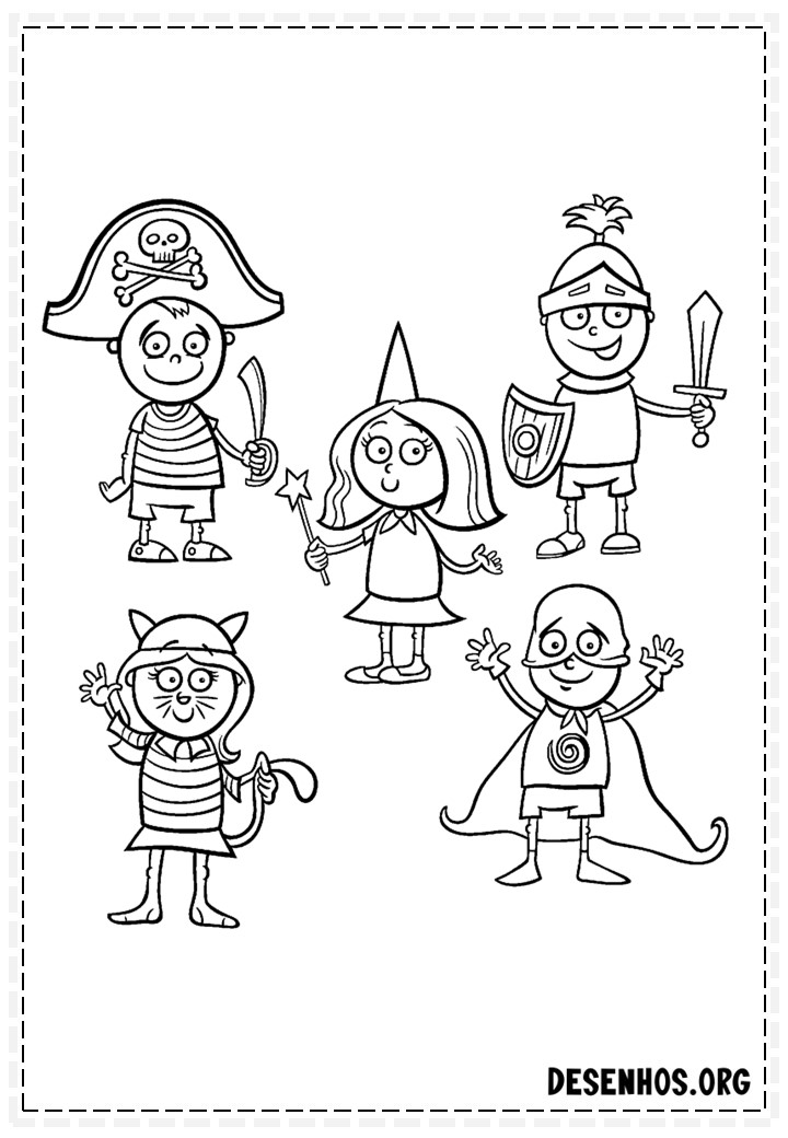 100 Desenhos do Halloween para colorir