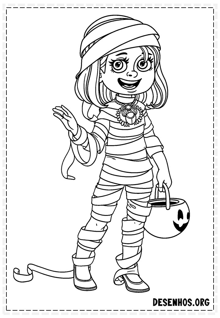100 Desenhos do Halloween para colorir