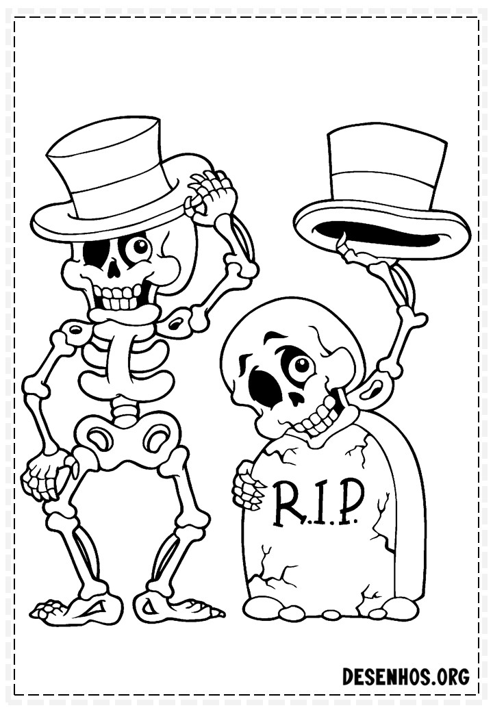 100 Desenhos do Halloween para colorir