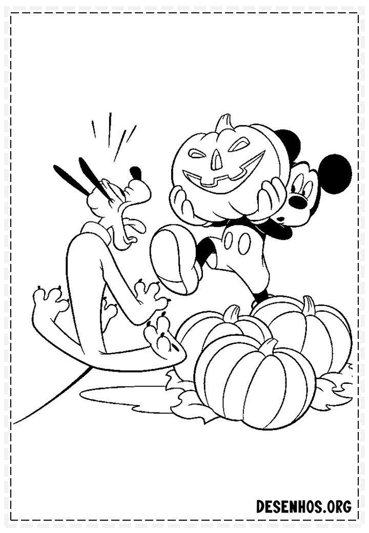 100 Desenhos do Halloween para colorir