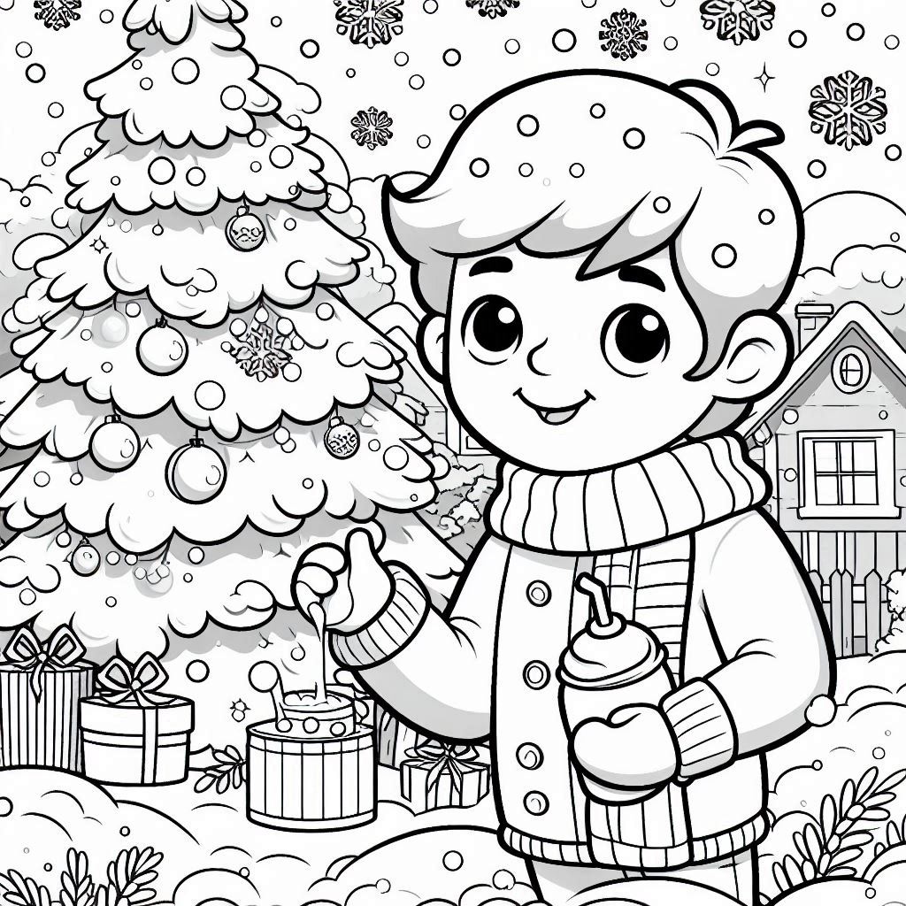 desenho de natal para colorir 17