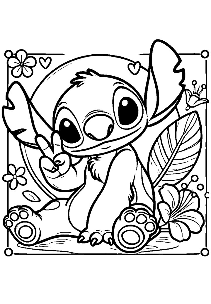 desenhos do stitch para colorear 45