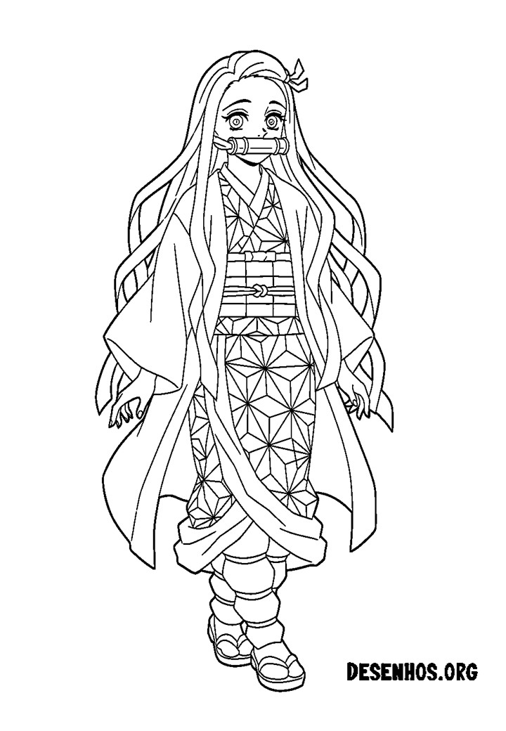30 Desenhos do Demon Slayer para colorir