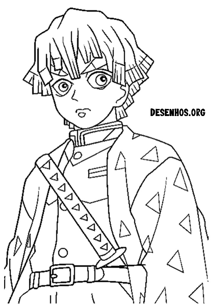 30 Desenhos do Demon Slayer para colorir