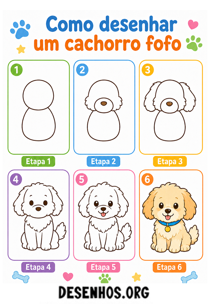 5 Maneiras de Como desenhar um Cachorro 5 Maneiras de Como desenhar um Cachorro