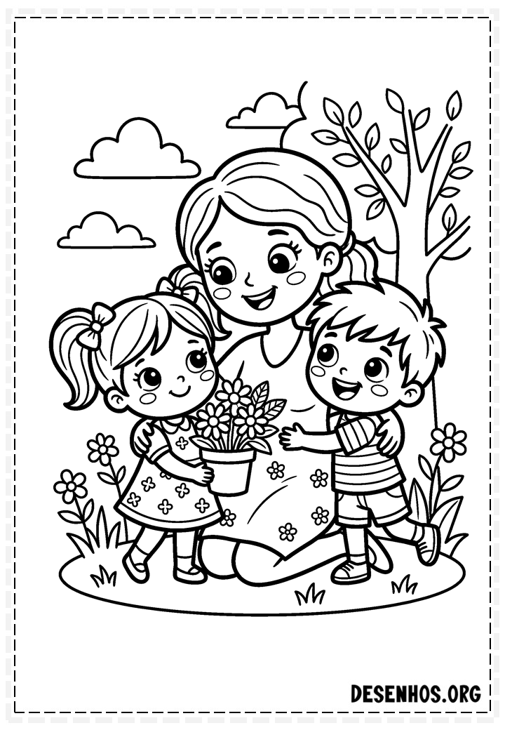 desenho de dia das maes 5