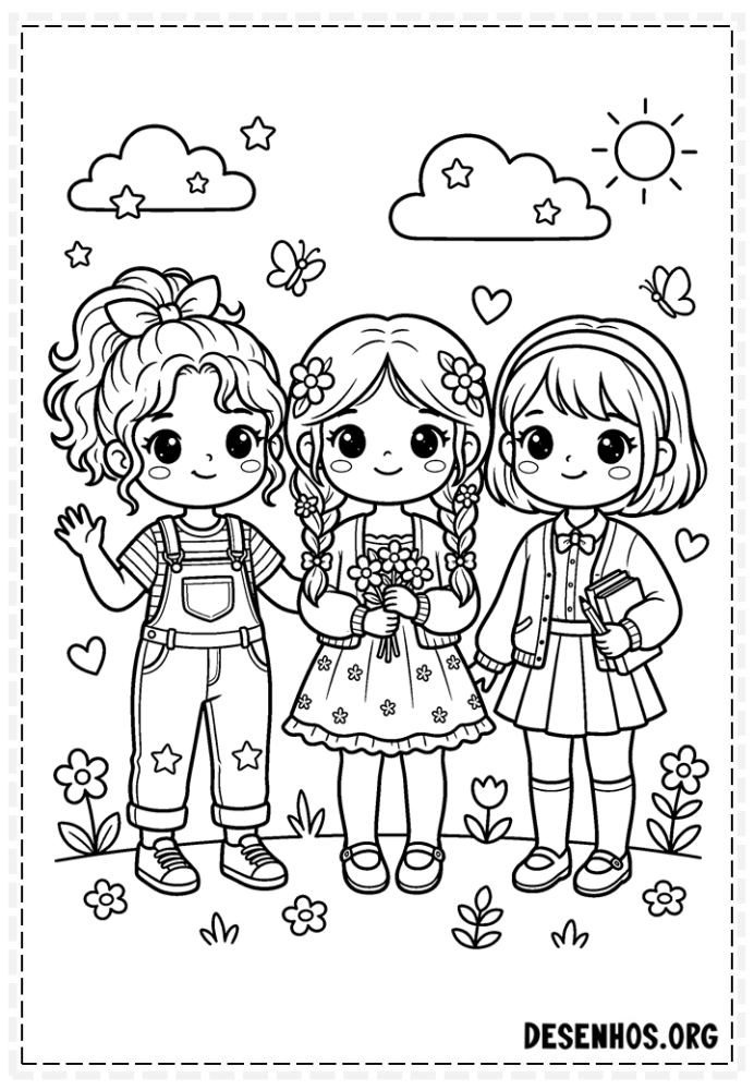 desenhos chibi para colorir 19