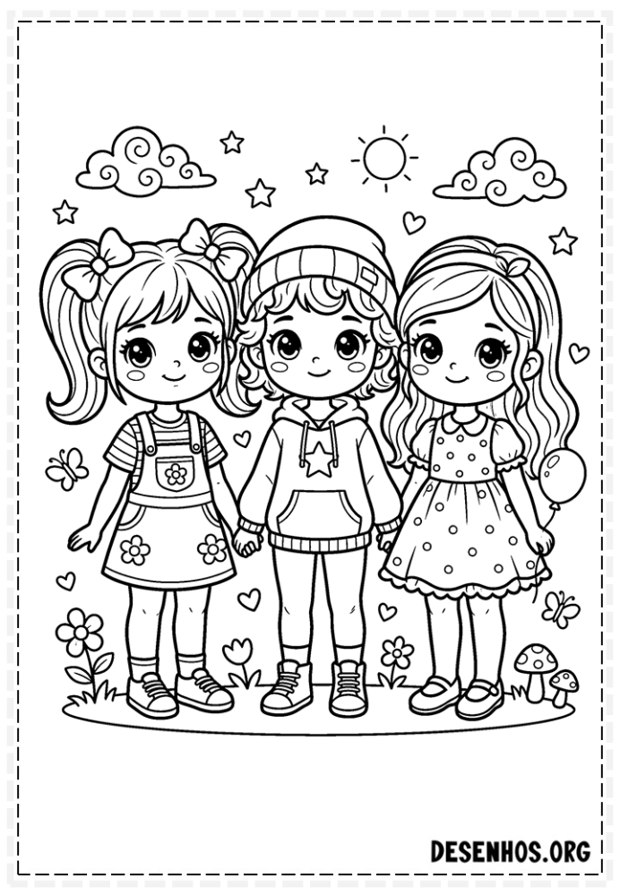 desenhos chibi para colorir 21