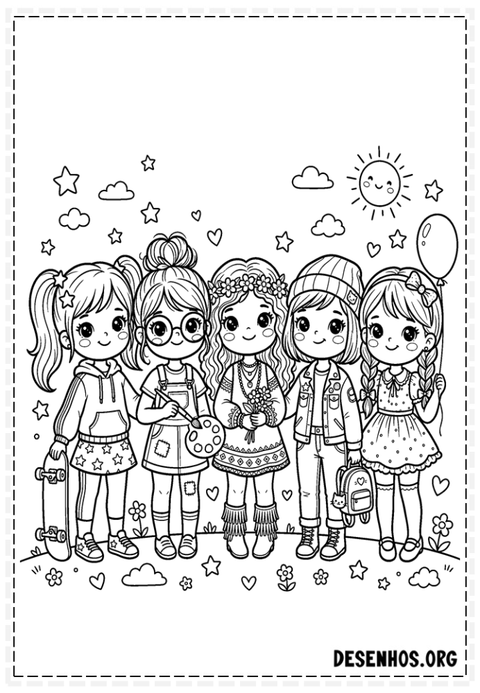 desenhos chibi para colorir 57