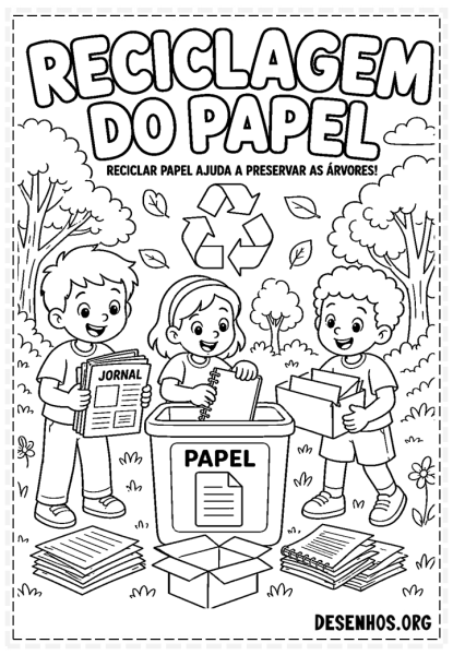 desenhos de reciclagem para colorir13