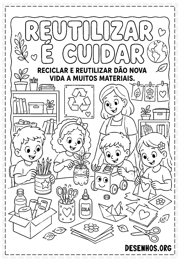 15 Desenhos de Reciclagem para Colorir e Imprimir Grátis 15 Desenhos de Reciclagem para Colorir e Imprimir Grátis