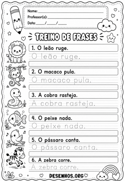 atividades de caligrafia com frases para imprimir9