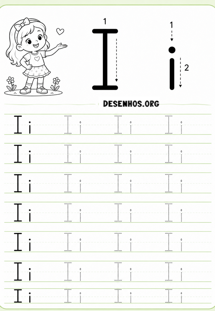 Atividades de caligrafia do alfabeto para imprimir
