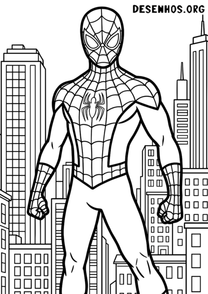 desenhos-do-Homem-Aranha-para-imprimir 1