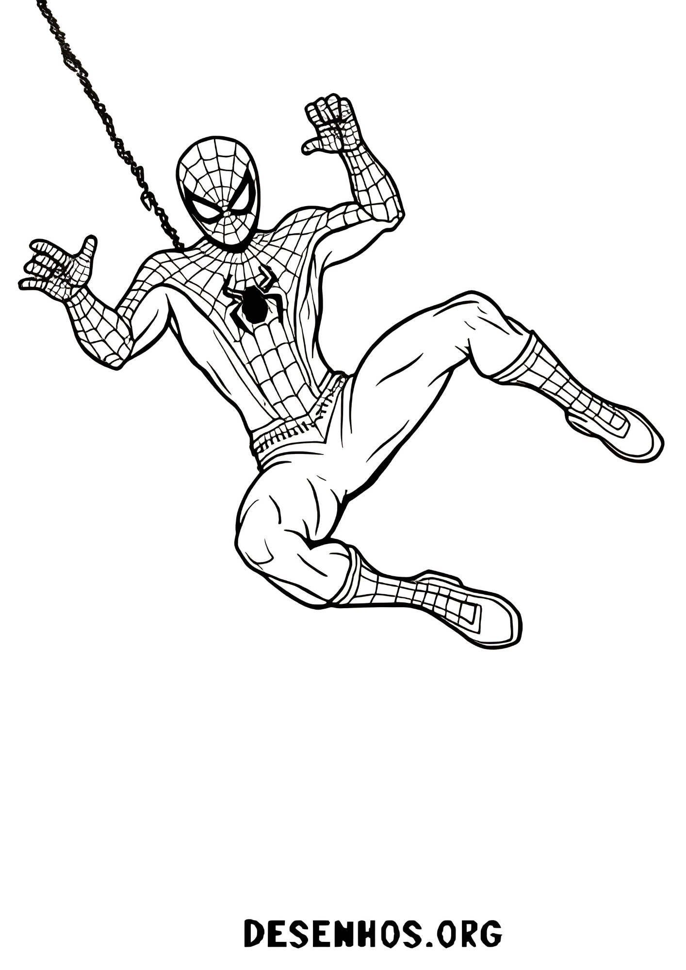 20 Desenho do Homem-Aranha subindo em prédio para colorir 20 Desenho do Homem-Aranha subindo em prédio para colorir